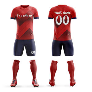 Equipo de fútbol transpirable personalizado, servicio OEM, uniforme de jugador de fútbol personalizado, camisetas de fútbol sublimadas - Product Image 5