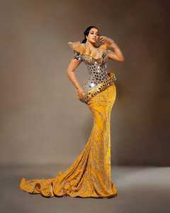 Vestido Largo sin Mangas de Chifón con Línea A, Transpirable y Antiestático, para Adultos, Casual, para Club Nocturno o Fiesta - Product Image 3