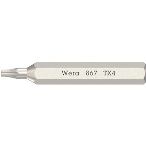 Destornillador de Alta Calidad WERA Bit 867/0 Micro TX 4 L.30mm VPE 10 - Product Image 1