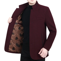 Vêtements d'hiver unisexes en laine longue, respirants, à prix avantageux, en gros, coupe-vent, à double boutonnage, à motifs écossais
