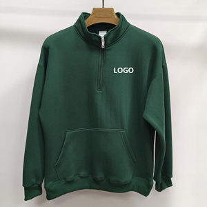 Sweat-shirt unisexe à manches longues en polaire 320 g/m² avec col rabattu, en polyester/coton, anti-froissement, pour veste - Product Image 2