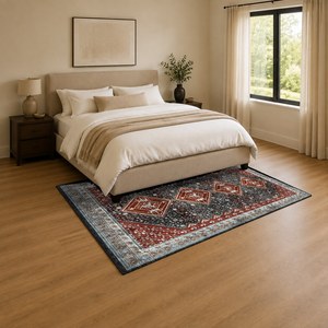 Tapis RUGS DEPOT LXDP-0017 en gros, couleur terre cuite dorée, style vintage oriental, imprimé numériquement, lavable en machine, en chenille, antidérapant - Product Image 3