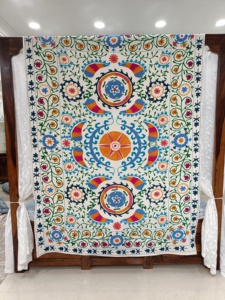 ปลอกหมอนอิงผ้าพิมพ์ลายเป็ดสีสันสดใสแบบดั้งเดิมผ้าปักลายดอกไม้ผ้าอาริทำงานแบบ100% - Product Image 4