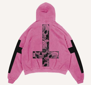 Sudaderas con capucha Unisex de gran tamaño para hombre, jersey de bolsillo de canguro de algodón 100%, Sudadera con capucha de invierno, ropa cómoda, tela estampada con capucha - Product Image 2