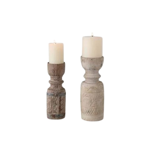 Bougeoir en bois naturel de haute qualité Stand Design traditionnel attrayant pour la décoration de la maison en vente - Product Image 3