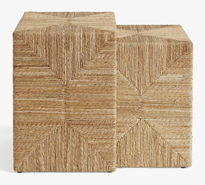 โต๊ะสานทรงสี่เหลี่ยมทำจากวัสดุเป็นมิตรต่อสิ่งแวดล้อมของตกแต่งบ้านเฟอร์นิเจอร์บ้าน - Product Image 1