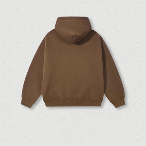 Sweat à capuche pour homme en coton 100% solide, service OEM, fabrication, broderie personnalisée, design personnalisé, utilisation en automne - Product Image 4