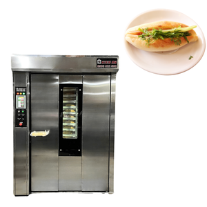 1.200X1.900X2รถเข็นเตาอบโรตารี่สแตนเลส24ถาดทนทานสูงเตาอบแก๊ส900สำหรับผู้ผลิตขนมปังสภาพใหม่ - Product Image 1