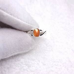 Anillo clásico de Plata de Ley 925 para mujer, piedra solar de forma ovalada para boda, fiesta, aniversario y regalos de cumpleaños, joyería fina - Product Image 2