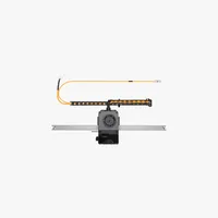Accessoire d'imprimante 3D série H2 - Tête d'outil, assemblage axe X, plastique, métal, noir/argent, compatible avec les modèles laser H2D/H2S/H2C