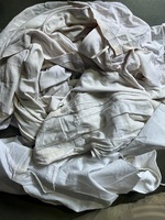 Tissu en coton recyclé écologique durable tricoté enduit PA, toucher doux, résistant aux taches, poids moyen, coupe industrielle