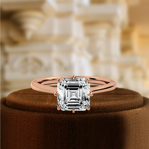 Anillo de Diamante con Corte Asscher de 1 Quilate, Diamante Certificado por IGI, Anillo de Compromiso con Diamante Cultivado en Laboratorio, Anillo de Boda de Oro Blanco de 14 Quilates, Regalo - Product Image 6