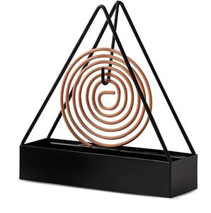 Soporte de bobina de hierro con acabado negro Soporte de metal decorativo elegante para el hogar Cocina Restaurante y uso diario - Product Image 1