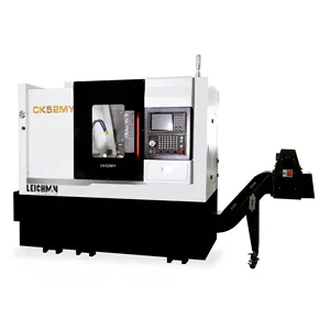 다목적 cnc 선반 ck52my 웨지 타입 Y 축 선회 밀링 드릴링 머신 파워 터렛 cnc 선반