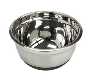 Bol mélangeur en acier inoxydable pour cuisine, fabriqué en Inde, bol en métal poli argenté, bols à salade faits à la main - Product Image 4