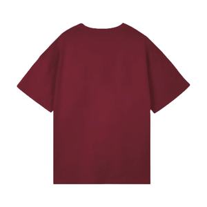 Camiseta Casual para Hombre de Talla Grande con Logotipo Personalizable de Alta Calidad, Color Rojo, 220 g/m², 100 % Algodón Orgánico Transpirable - Product Image 1