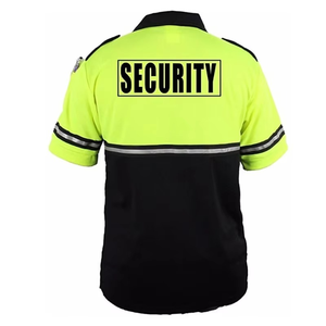 Uniforme de garde de sécurité avec poche Sécurité-Polo à manches courtes Polo de sécurité deux tons avec poche - Product Image 5