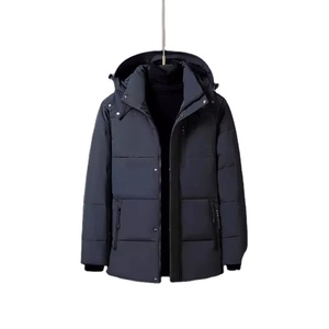 Doudounes à capuche décontractées pour hommes Manteaux en duvet de canard blanc d'hiver pour hommes Qualité masculine Extérieur coupe-vent Épais et chaud - Product Image 2