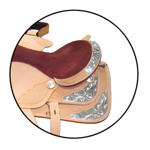 Ensemble de selle en cuir véritable de style occidental fait à la main - Product Image 5