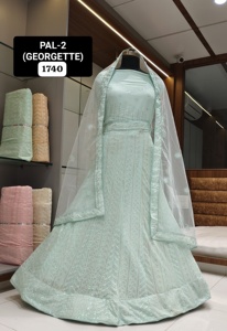 Vente chaude Bollywood Style femmes Lehenga Choli indien pakistanais vêtements pour la fête de mariage porter disponible prix de gros - Product Image 3