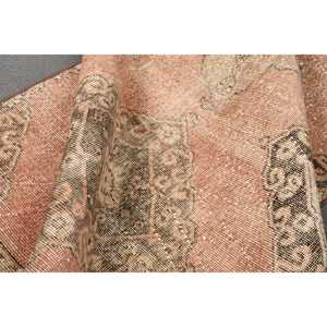 Turkish Rug, 3.3x12.7 ft Vintage Rug, <b>Red</b> Check <b>Wool</b> Rug - Product Image 5