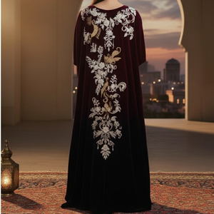 Superbe Robe en Velours pour Femme – Vente en Gros, Hiver, Faite à la Main, Fortement Recommandée, Nouvelle Arrivée, Coupe Classique, Idéale pour Fêtes Culturelles, Réversible - Product Image 2