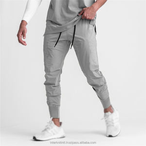 Pantalones Deportivos de Verano para Hombre, Cintura Alta, Corte Ajustado, Ligeros, Transpirables, Impermeables, 100% Algodón, Casuales - Product Image 4