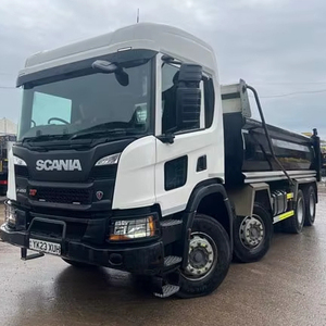 Camion benne SCA NIA P450 XT 8X4 AUTO BOWELD STEEL TIPPER d'occasion 2023, hayon pneumatique, caméra 4 directions, 450 ch, transmission automatique - Product Image 1