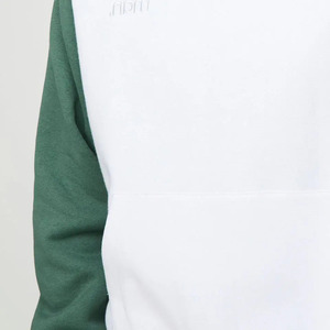 Sweat-shirt à capuche vert et blanc pour homme, coupe droite, en molleton uni décontracté avec poche avant, collection automne 2027 - Product Image 6