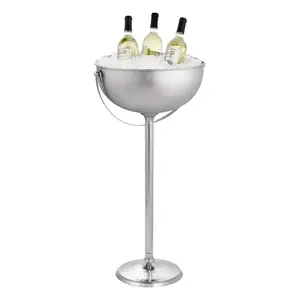 High Quality Aluminum Wine Cooler in Silver With Champagne Chiller <b>Beer</b> Ice <b>Bucket</b> and Wine Tubs for Bar and Night Clubs Use - Product Image 1