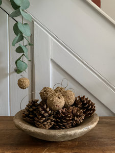 ชามหินธรรมชาติใช้มือแกะสลักสไตล์โบราณแบบชนบทชามแป้งตกแต่งคุณภาพระดับพรีเมี่ยมผู้ผลิตขายส่งจำนวนมาก - Product Image 2