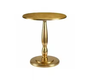 Azora Industries Nouveau design Décoration intérieure Table basse fordable en métal Aluminium finition or Table - Product Image 2