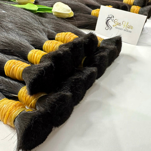 Vente en gros de cheveux vietnamiens bruts vierges non traités, cheveux alignés sur les cuticules, 100% extensions de cheveux humains vietnamiens - Product Image 1