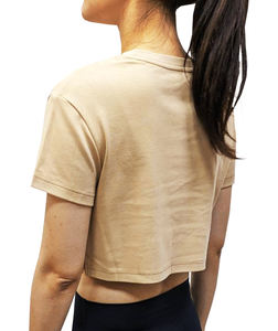 เสื้อยืดครอปผ้าฝ้ายเนื้อนุ่มดีไซน์หมึกสเปรย์ - Product Image 3