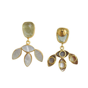 Pendientes de diseño único con madreperla - Product Image 4