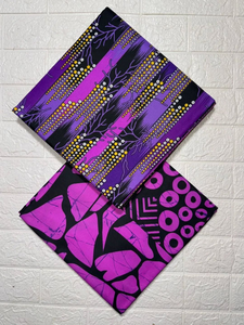 6 yardas 100 por ciento algodón estampado de cera africana y tela dorada Ankara Kente recién llegado para ropa taparrabos Libia - Product Image 5