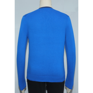 Pull en maille jacquard pour homme, tendance et personnalisé, en coton biologique respirant, col rond - Product Image 4