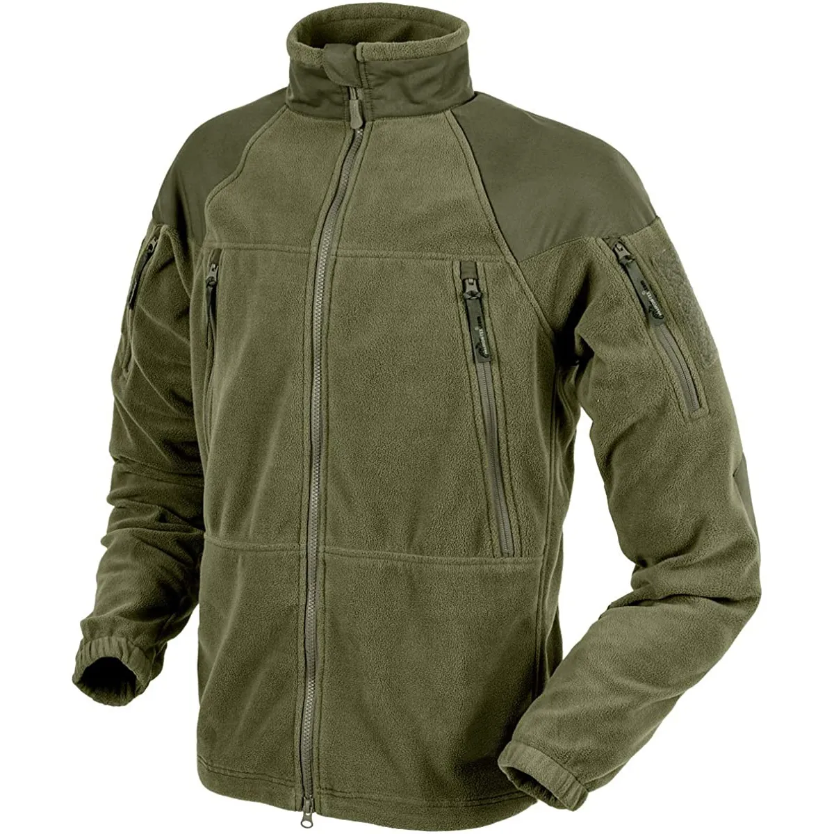 Heavyweight Tactical Jacket Men's Heavy Fleece Jacket Olive Green Warm Hunting Gear