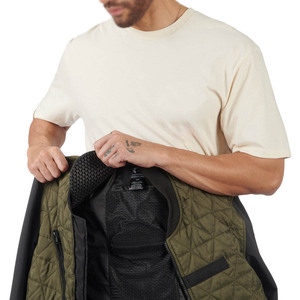 Chaquetas de motocicleta de invierno para hombre de calidad superior a prueba de viento PU recubierto con cremallera ropa de carreras dos bolsillos personalizable Biker Rider Wear - Product Image 3