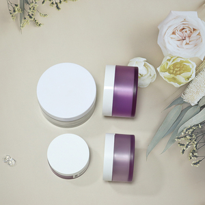 MAYSURE Récipient de <span class=keywords><strong>baume</strong></span> à lèvres mat à large bouche 10ml 15ml Pot de crème cosmétique pour les yeux et le visage vide et rond en plastique PET givré avec couvercle - Product Image 4