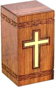 โกศไม้ทรงสี่เหลี่ยมผืนผ้าแบบวินเทจที่เป็นมิตรกับสิ่งแวดล้อมและปรับแต่งได้สำหรับเก็บอัฐิ - Product Image 5