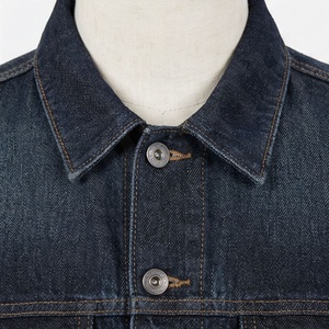 Veste en jean décontractée personnalisée pour hommes, grandes tailles, 100% coton, option logo sur le devant, respirante, veste d'hiver - Product Image 4