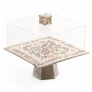 Support à gâteau en nacre non toxique et écologique pour l'Aïd et le Ramadan, idéal pour la présentation de desserts et la décoration de table festive – Vietnam - Product Image 1