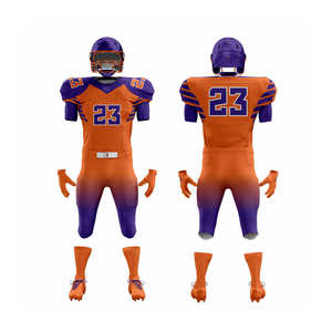 Venta caliente nuevo diseño hecho a medida más tamaño transpirable mejor calidad hecho a medida 100% poliéster uniforme de fútbol americano - Product Image 1
