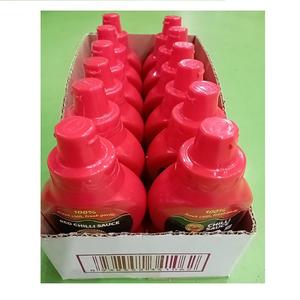 Salsa de chile rojo picante Halal y Kosher certificada, botella de PET de 250g, condimento con ajo, tomate, sal, caja de azúcar, embalaje - Product Image 4