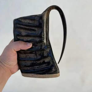 Mug à boire en corne de buffle naturelle, style Viking, pour bière, haute qualité, best-seller, prix de gros, offre spéciale - Product Image 1