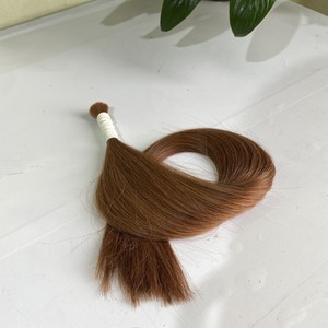 Extensiones de cabello humano 100% a la moda, pelo lacio y sedoso de Color marrón, pelo sin procesar camboyano vietnamita a granel, novedad - Product Image 6