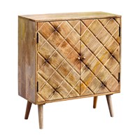 Table de chevet blanche en bois de manguier massif sculpté à la main, style Mid-Century, décoration moderne, faite à la main, petit design EXOTIQUE, Diwali
