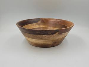 Bol artisanal en bois d'acacia écologique de haute qualité D23H8 cm nouveau OEM/ODM pour le camping direct du Viet Nam - Product Image 2