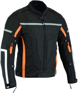 Blouson de moto de course grande taille respirant, vêtement de sport protecteur ignifuge en % polyester avec protections - Product Image 4